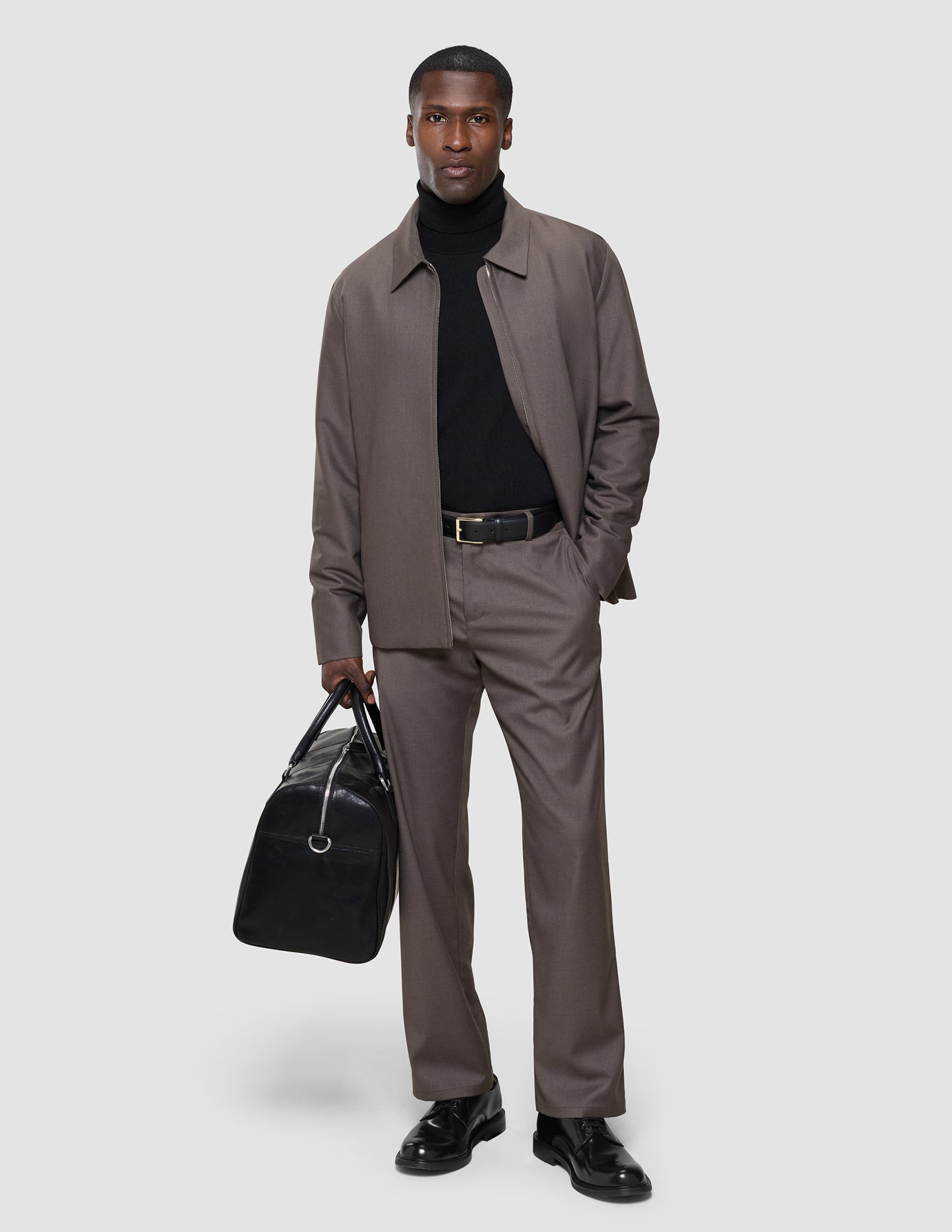 Siena Pants Relaxed Fit Dark Chestnut Melange